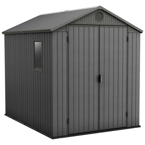 Keter Darwin 6 x 8ft Shed - Grey